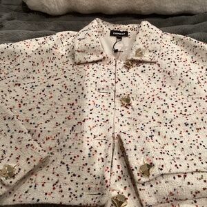 Express Crop Tweed Blazer size xl